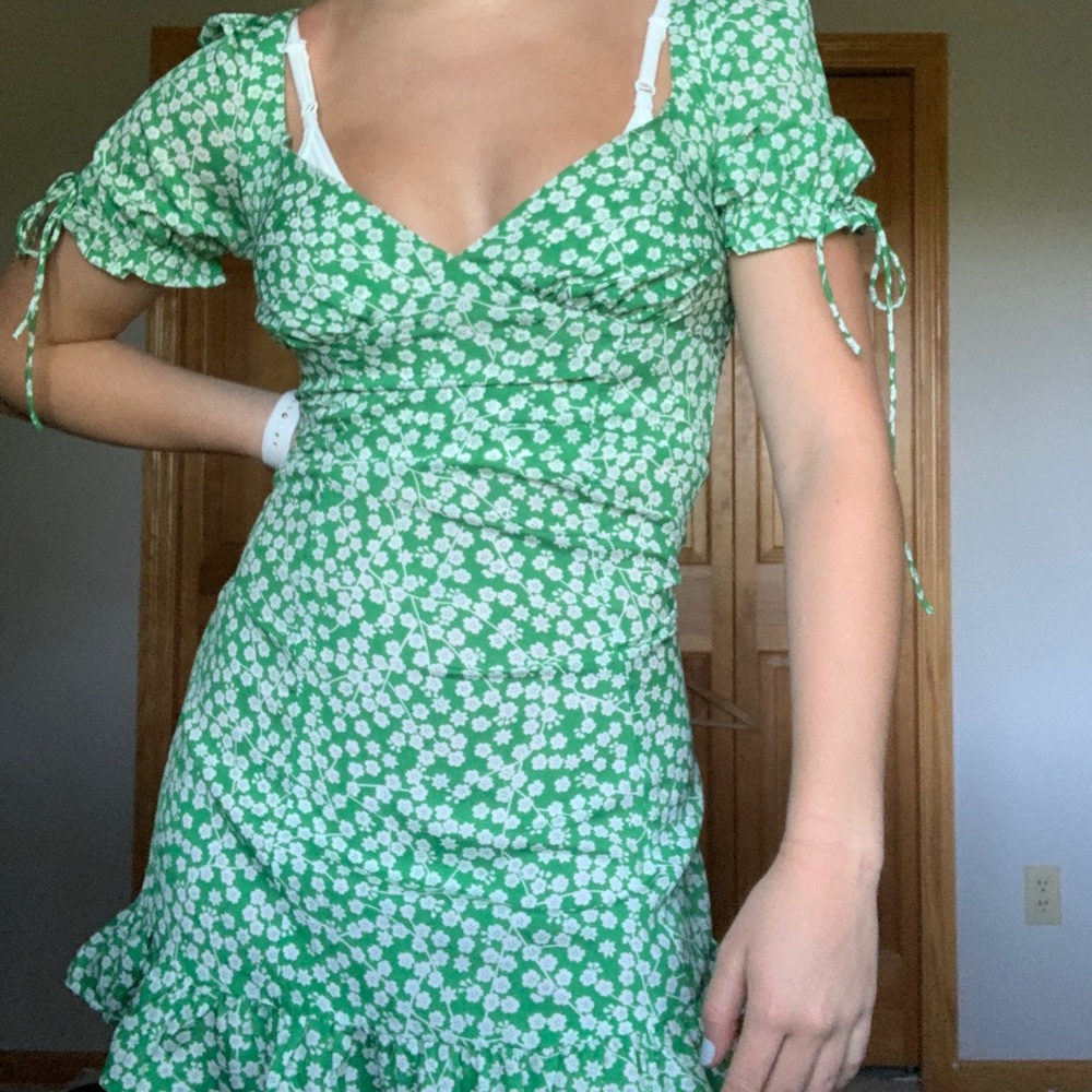Loavies Green Floral Dress